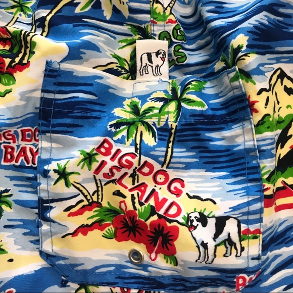 Big Dogs Novelty Swim Trunks Board Shorts Hawaii - Picture 6 of 12